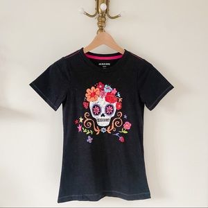 LITTLE BLUE HOUSE Floral Skull Pajama Set